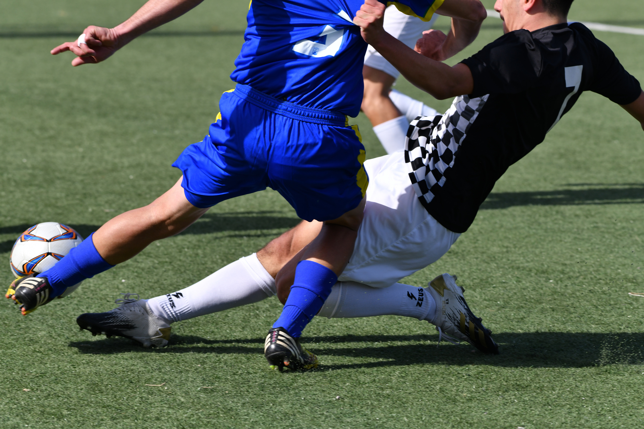 Players Playing Soccer