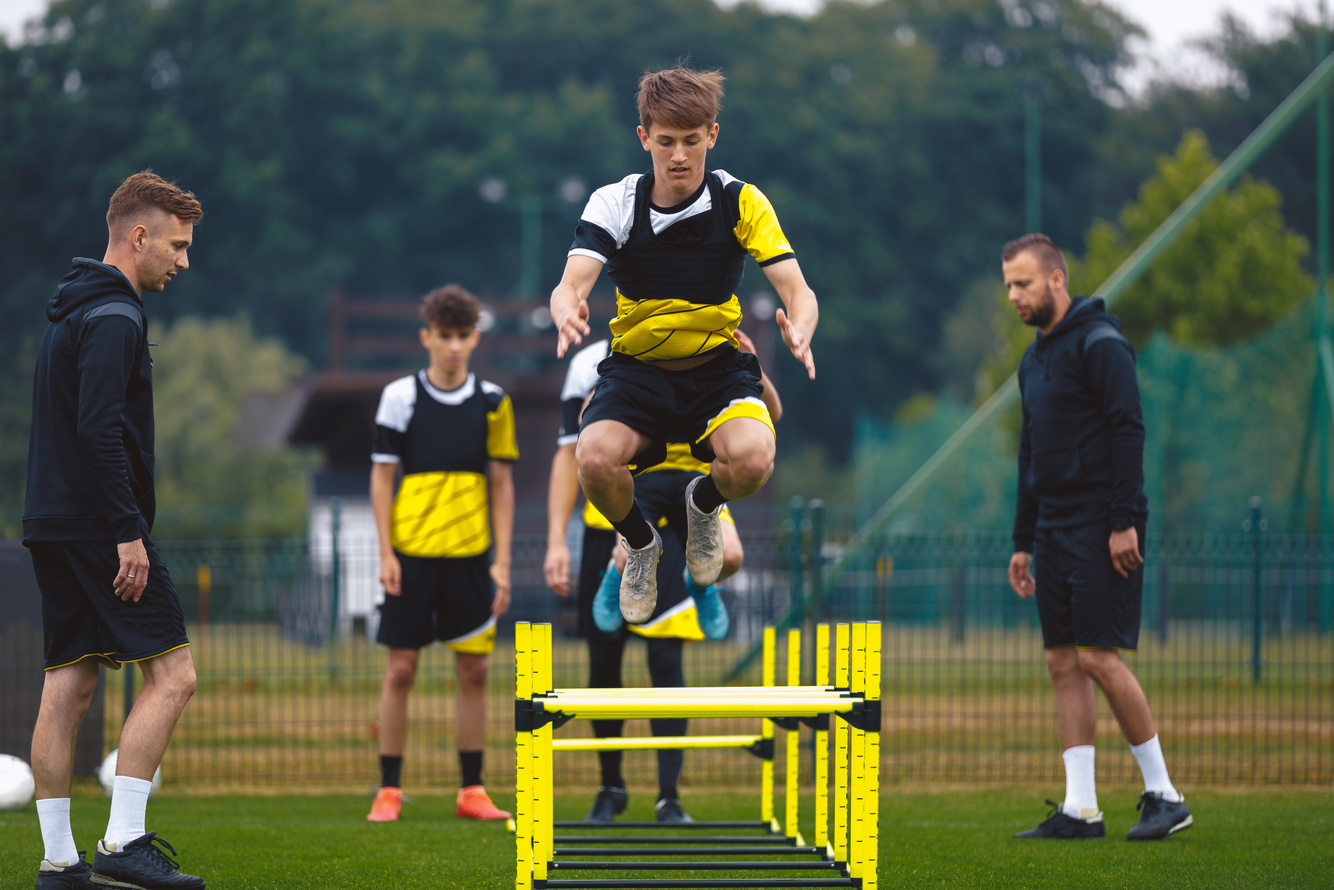 Youth Soccer Team on Training